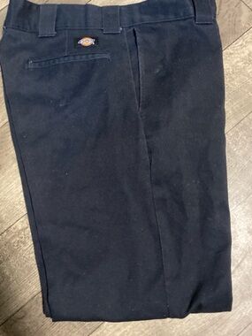 Dickies Men's Navy Black Work Chinos